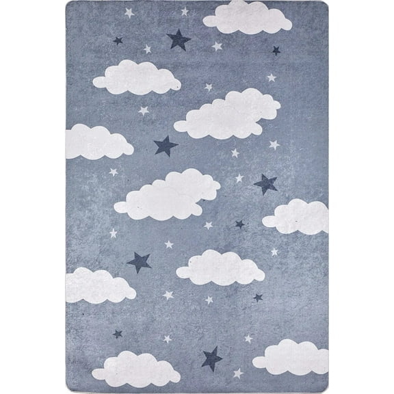 Cuenca Grey Figural Polyester Area Rugs for Living Room Washable Rugs Boho Moroccan Area Rug Soft Neutral Geometric Bohemian Carpet Distressed Indoor Rug for Bedroom Dining Room Nonslip Rug