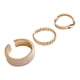 thumbnail image 1 of 3 unids All-Match Anillos de dedo Dedo Premium Anillo Decorativo Joyería de Dedo Simple, 1 of 5