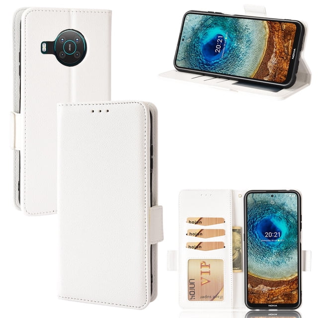 Nokia X20/X10 Case , PU Leather Flip Cover Card Slots Magnetic Closure Wallet Case for Nokia X20/X10