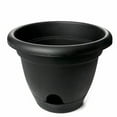 thumbnail image 1 of Bloem 8in Lucca Planter Black LP0800, 1 of 1