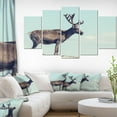 thumbnail image 3 of Design Art Large Reindeer in Norway Canvas Print, 3 of 3