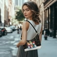 thumbnail image 2 of Kuiaobaty Snowman Star Print Shoulder Purse for Women Lightweight Vegan Leather Underarm Sling Bag with Zipper Closure Durable Travel Hobo Purse Tote Bag for Christmas Black, 2 of 7