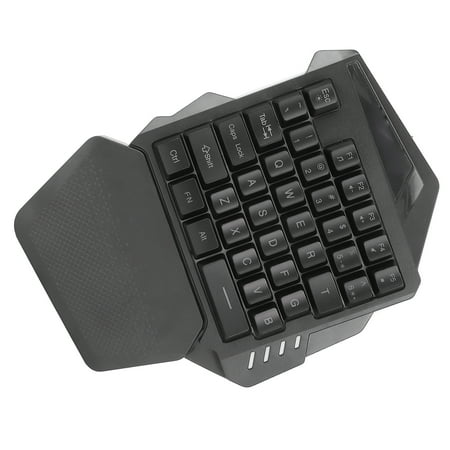 One Handed Gaming Keyboard RGB Keyboard 35 Keys Single Hand Keyboard ...
