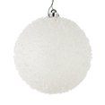 thumbnail image 1 of Vickerman N185464 8 in. Moss Green Ice Ball Ornament  2 per Bag, 1 of 1