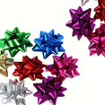 thumbnail image 3 of CHUANK 120pcs  Value Pack Christmas And Daily Gift Packaging Bows  6 Color Combinations  Star Colored Ribbon  Wedding Party Gifts 5cm/1.96 Inches  Presents Packaing  Gift Basket Decor  Bi, 3 of 4