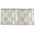 thumbnail image 7 of Yayeee Kitchen Curtains Tier Set of 2 Light Filtering 57"x36" Over Sink Window Panels, Light Gray Pattern, 7 of 7