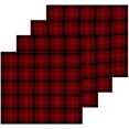 thumbnail image 2 of Dreamtimes 4 PCS Red Buffalo Plaid Washcloths, 12 X 12 Inches Cotton Wash Cloths, Highly Absorbent and Soft Face Towels for Bathroom,Gym,Hotel and Spa, 2 of 7