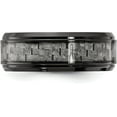 thumbnail image 3 of Chisel Black Titanium Polished with Grey Carbon Fiber Inlay 8.00mm Band - Ring Size 11.0, 3 of 6