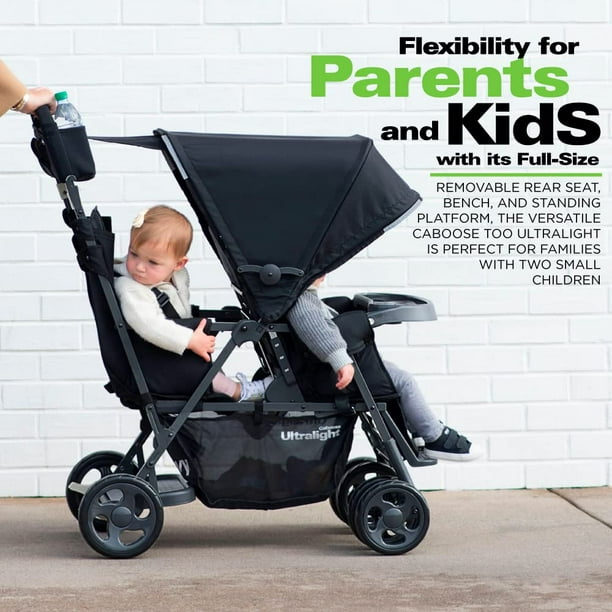 Bench Seat Joovy Too Qool Double Stroller Triple Stroller Review