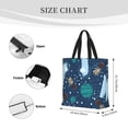thumbnail image 4 of Naloa Alpaca Astronaut in Space Tote Bag for Women, Foldable Tote Bag With Zipper, Large Shoulder Bag, Top Handle Handbag for Travel, Work, Shopping, 4 of 9
