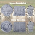 thumbnail image 6 of Loritta 3 Pieces Women Winter Hat Scarf Set, Knit Beanie Neck Warmer Touchscreen Mittens, 6 of 6