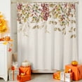 thumbnail image 5 of Shower Curtains for Bathroom-36"x72",Fall Eucalyptus Leaves Retro Linen Waterproof Bath Curtain Grommet Shower Curtain Set, 5 of 7