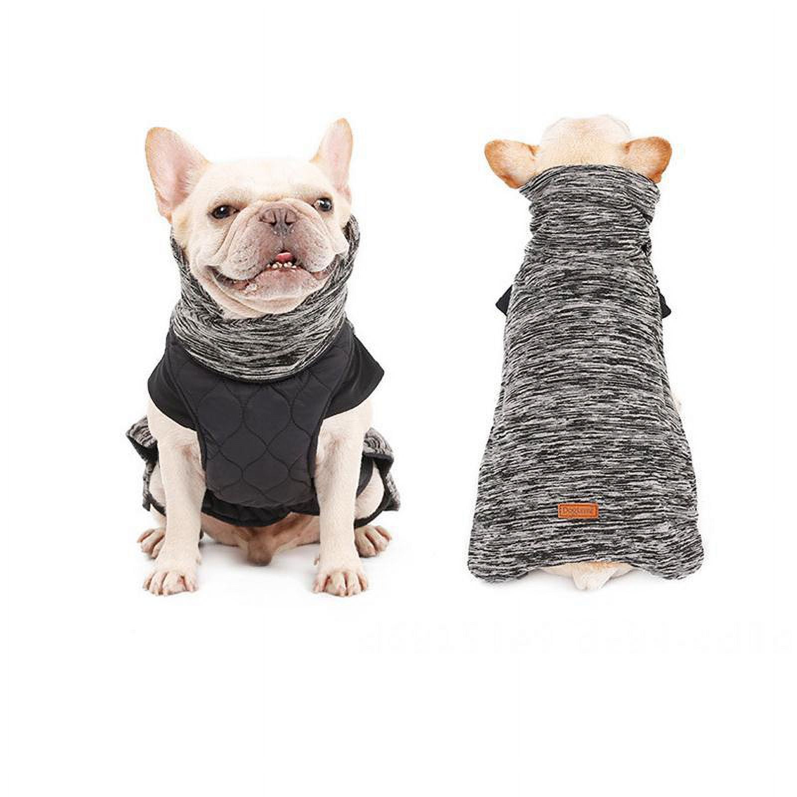 Deals of The Day Clearance Cafuvv Autumn and Winter Small-Scale Cat and Dog Warm Clothes Pet Clothes Sweater, Size: Large, Black