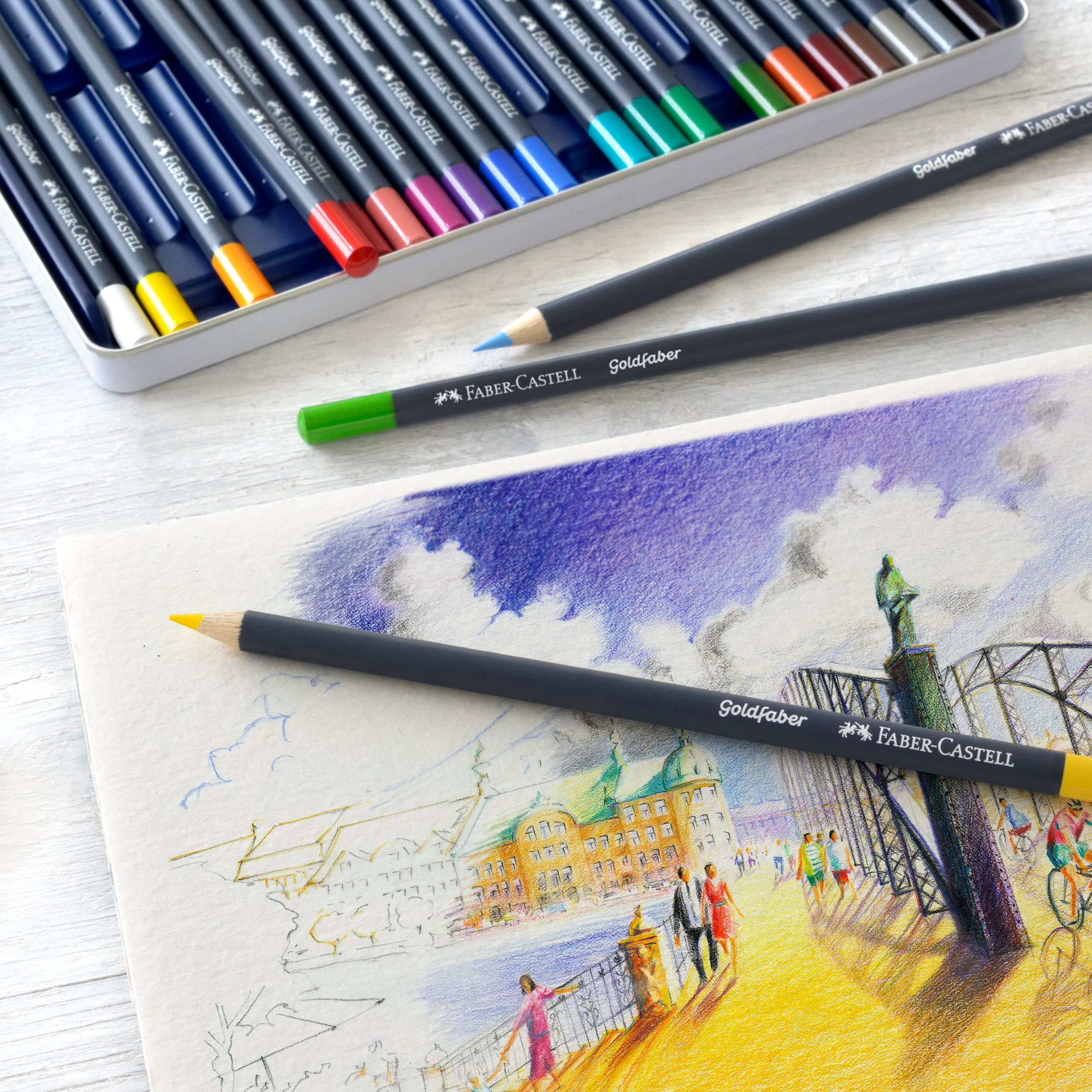 Faber-Castell Goldfaber Colored Pencils – 24 Vibrant Colors