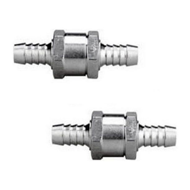 2 válvulas de aleación de aluminio para tuberías de aceite, gasolina y agua líquidas. 8 mm