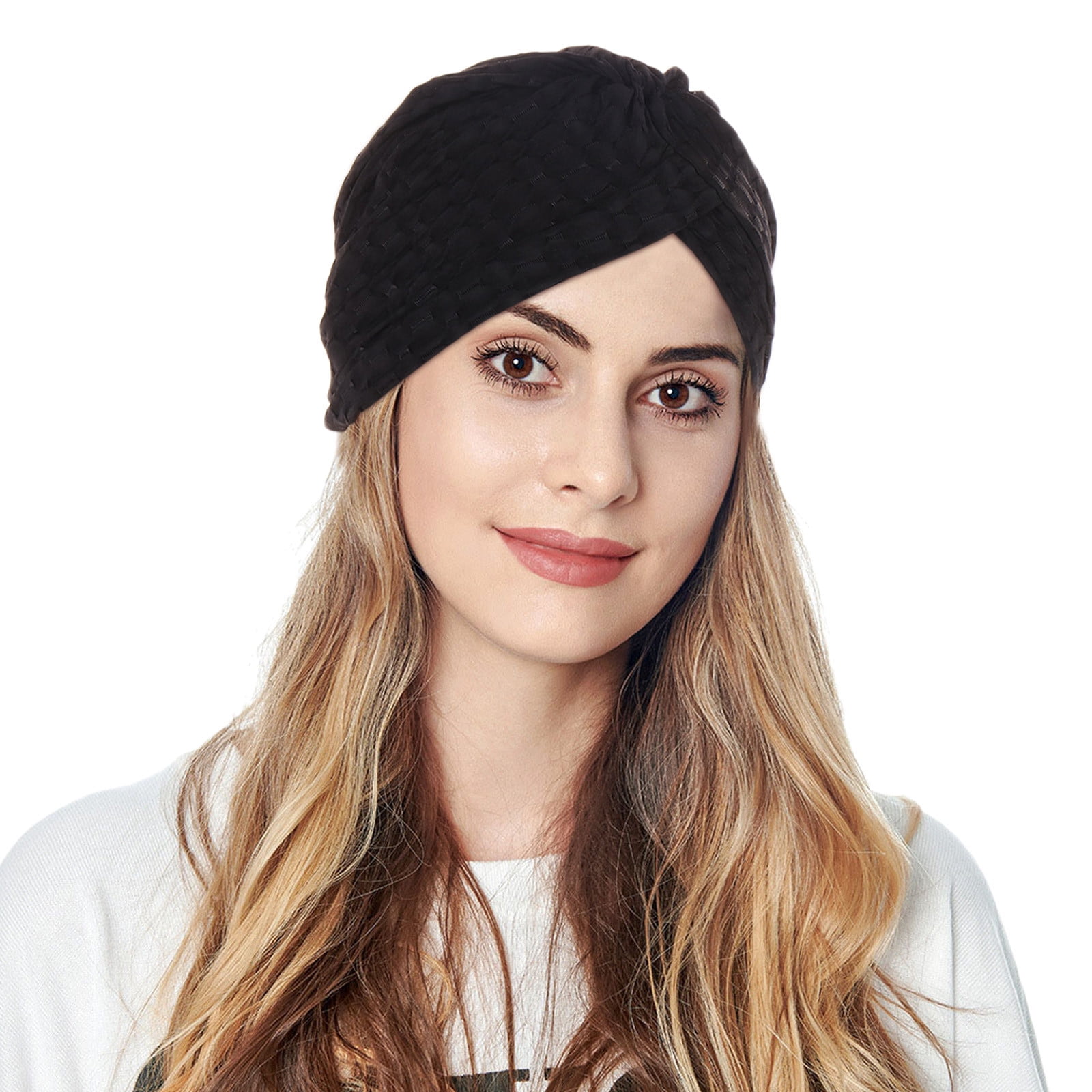 Harpily Women Turbans Knot Pre Tied Bonnet Cap Headwraps Hats