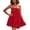 Red, variant on Kukoosong Women's Spaghetti Strap Square Neck Mini Dress, Casual Loose A Line Swing Babydoll Dress, Sleeveless Adjustable Camisole Dress for Summer Beach Cover Up