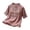 Pink, variant on Women's Embroidered Cotton Linen Top, 3/4 Sleeve Round Neck Half Button Blouse, Loose Fit Boho Shirt for Summer, Vacation, and Daily Casual Wear Light Violet L/2