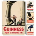 thumbnail image 1 of Kit Pintura Hierro Rectangular Con Placa Metal Vintage Vino GUINNESS 4 Uds. 20x30cm, 1 of 9