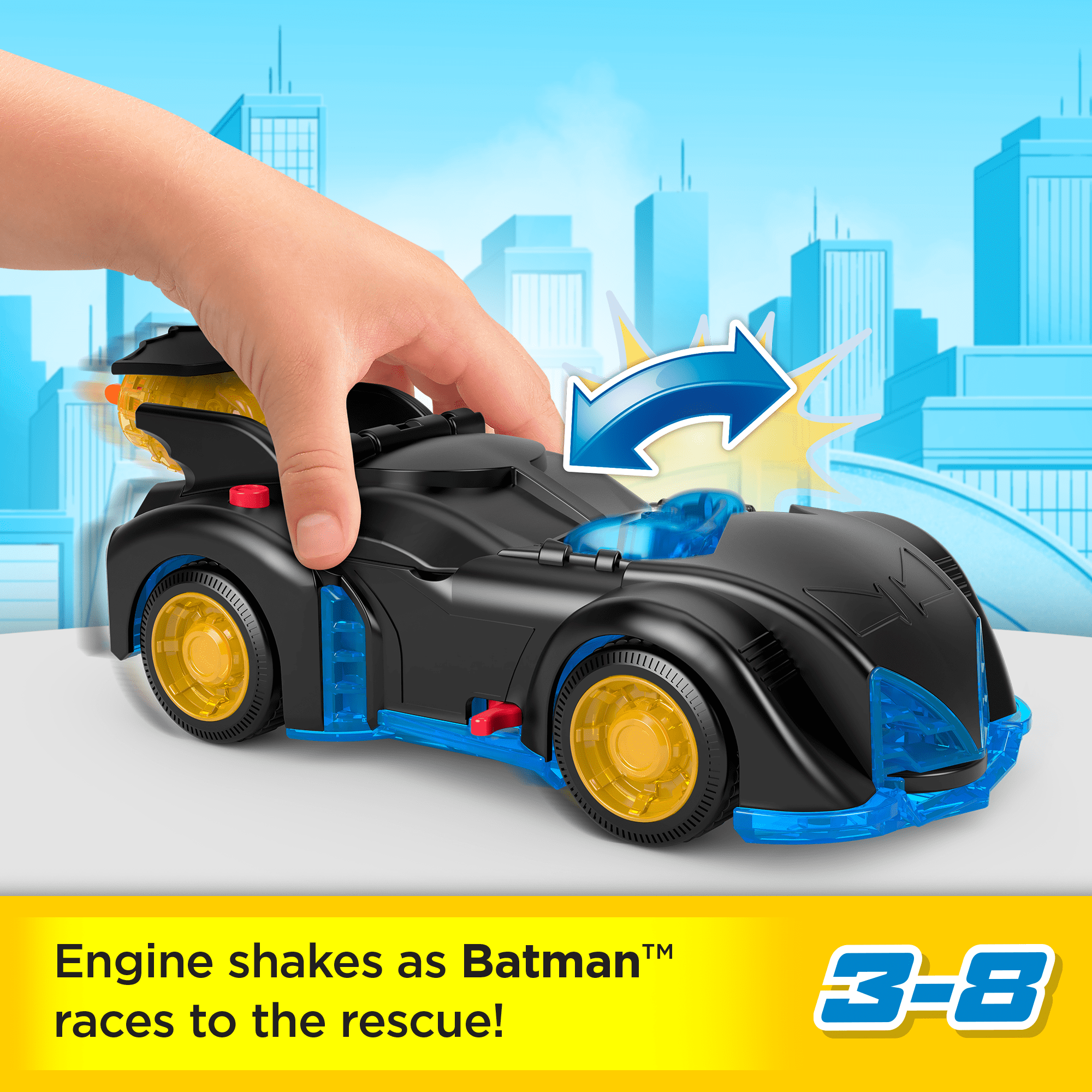 Imaginext DC Super Friends Shake & Spin Batmobile and Batman