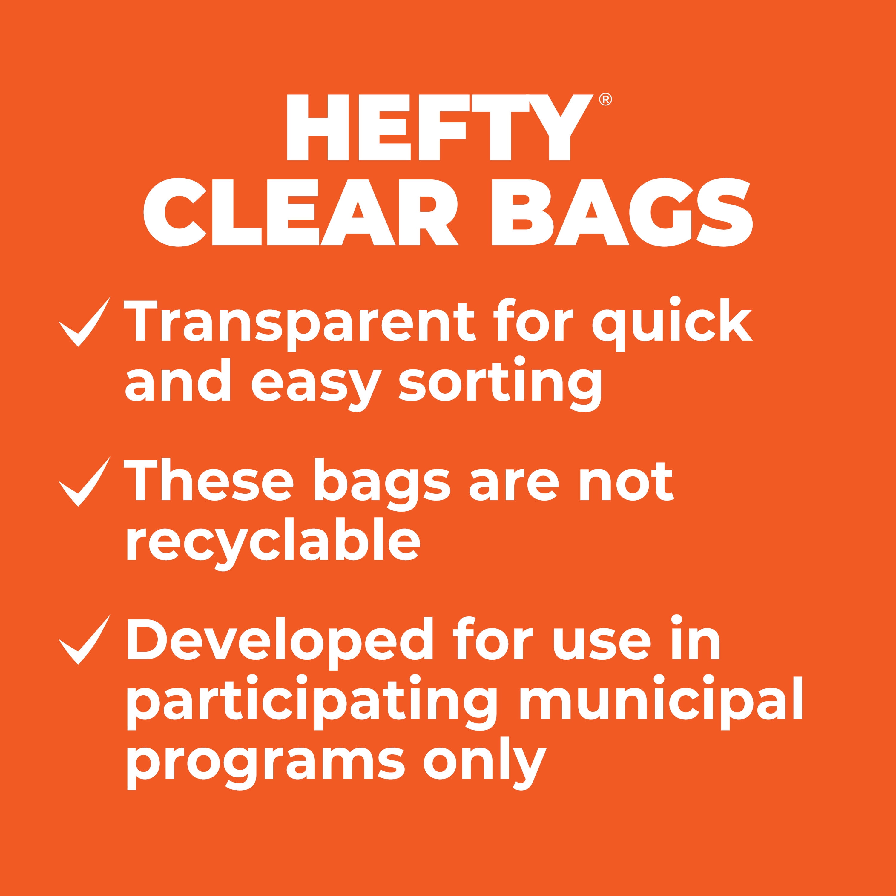 Hefty Clear Trash Bags Clear 13 Gallon 80 Count Walmart