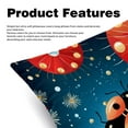 thumbnail image 2 of Seven Starred Iadybird Throw Pillow Covers - Set of 2 - Unique Patterns, 16x16, 18x18, 20x20 Inches - Bed Pillow Decor for Home for All Occasions, 2 of 6