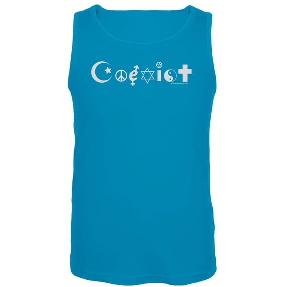 Coexist Blue Tank Top - X-Large