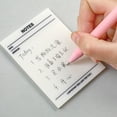 thumbnail image 4 of notas adhesivas transparentes con marcas para escribir, cinta impermeable de PET, notas creativas y minimalistas a cuadros, 4 of 5