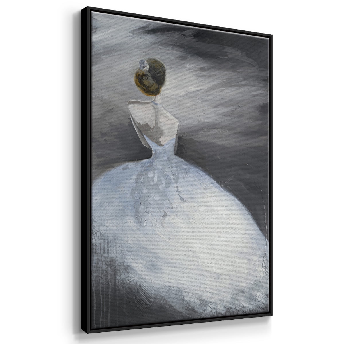 Off in the Distance Framed Premium Gallery Wrapped Canvas - Ready to Hang - 17 x 25 - Black Floating Frame