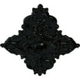 thumbnail image 3 of 67 1/4"W x 43 3/8"H x 4"ID x 2"P Melchor Diamond Ceiling Medallion (Fits Canopies up to 4"), Hand-Painted Jet Black, 3 of 5