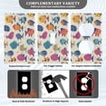 thumbnail image 5 of Switch Panel Switch Decoration 2.76x4.53x0.28 Inches Duplex Outlets Switch Plate Wall Plates Living Room Kitchen Bedroom Study Switches Colorful Fish Cartoon, 5 of 8