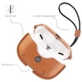 thumbnail image 3 of Étui de Recharge Compatible avec Airpods Pro, Étui à Rabat en Cuir avec Long Cordon Noir, 3 of 5
