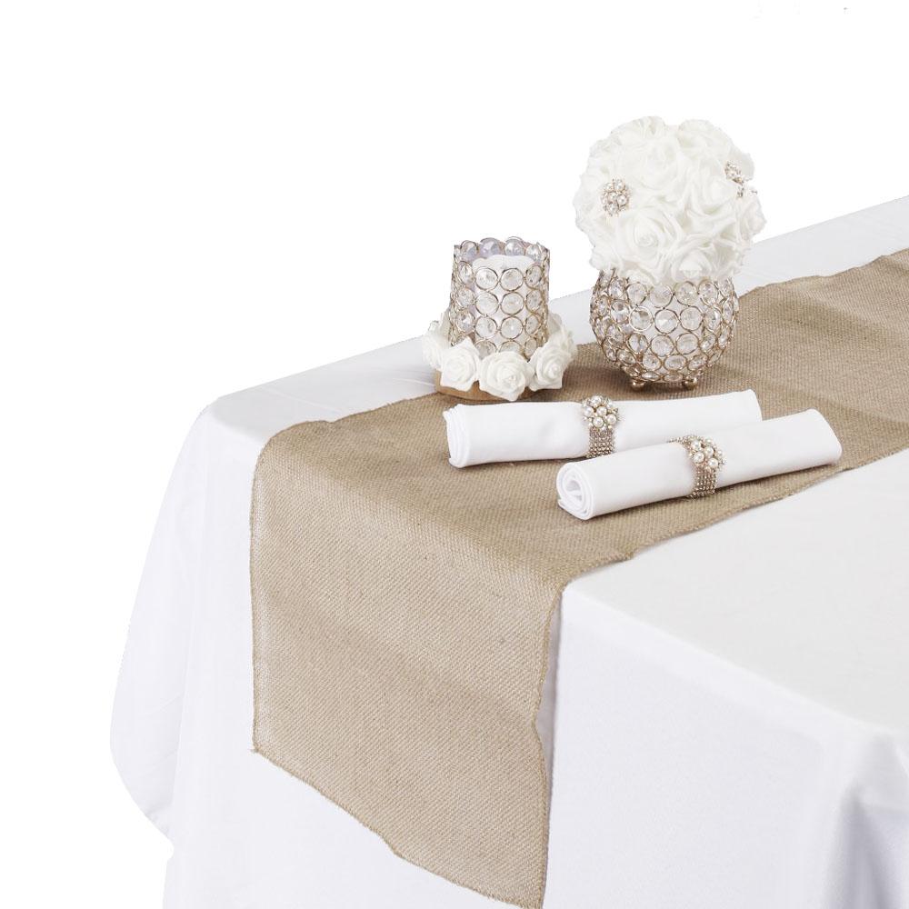 Burlap Table Runner, 14Inch x 108Inch