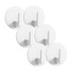 thumbnail image 1 of Ganchos Adhesivos Blancos Para Pared 6 Piezas Gancho Auto Adhesivo Sin Taladro Para Cocina Baño Llaves Organizador Multiuso, 1 of 4