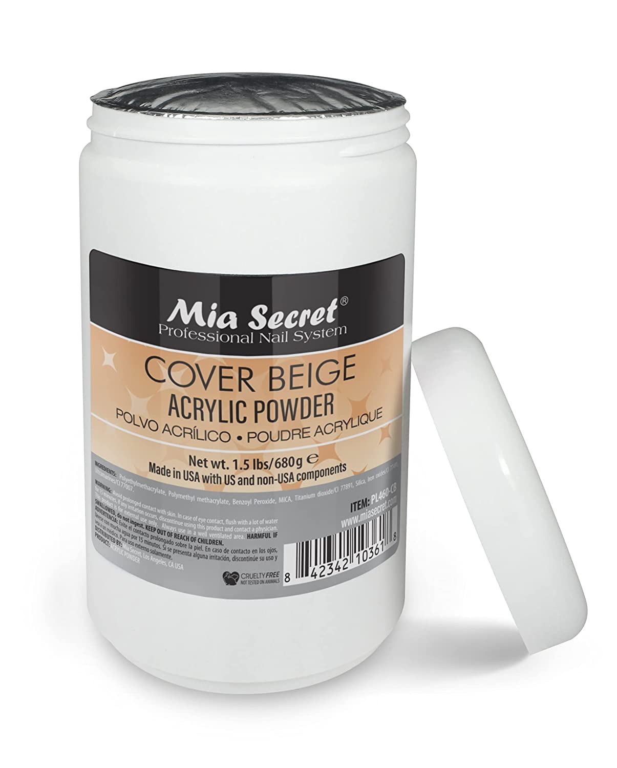 Mia Secret Cover Beige Acrylic- 1.5 lbs