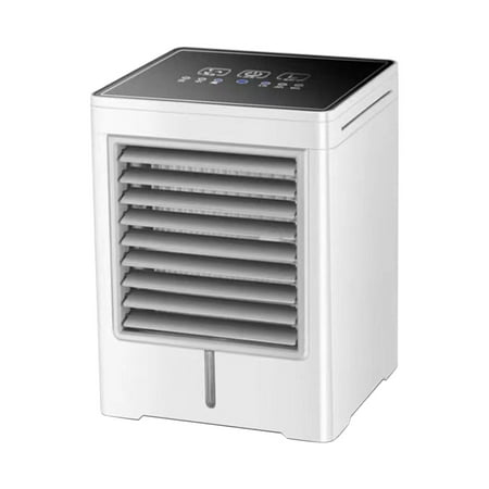 

Yoaney Air Cooler Clearance， Usb Mini Air Conditioner Fan Small Portable Timed Cooling Artifact Air Cooler (Touch Screen Version) White， Desk Fan， 1X Cooling Fan