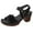Black, variant on IUJSOY Womens Sandals Open Toe Dress Shoes Boho Flower Heels Comfort Adjustable Slingback Sandals