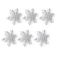 thumbnail image 1 of 6 servilleteros de copo de nieve de aleación con diamantes de imitación para Navidad. Argén, 1 of 7