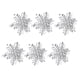 thumbnail image 1 of 6 anillos para servilletas con forma de copo de nieve navideño, porta servilletas, hebilla de metal moderna para servilletas Argén, 1 of 7