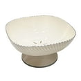 thumbnail image 3 of DOLITY Bol de Service pour Fruits Égouttoir Rond Passoire de Cuisine Bol pour Centre de Table Blanc, 3 of 9