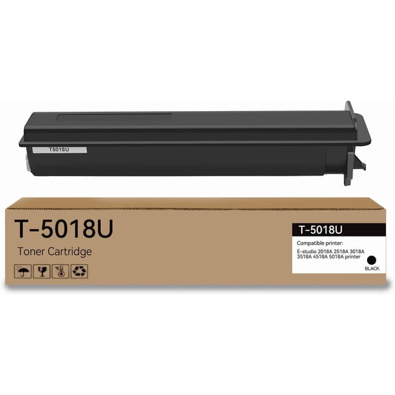 T5018U Black Toner Cartridge Compatible for Toshiba T-5018U E-Studio 2018A 2518A 3018A 3518A 4518A 5018A (43900 Yield)
