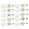 thumbnail image 2 of Abbracc 20 Buttons Sewing Craft Snaps Fasteners Button Coat Jacket DIY Invisible Buttons White, 2 of 3