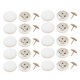 thumbnail image 2 of 20 piezas botón redondo suministros de costura abrigo botones decorativos a presión adorno botón de costura para álbum de recortes elaboración Jeans g Blanco Hugo botones redondos, 2 of 10