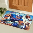 thumbnail image 2 of Bills Patterned Floor Mat Is Durable And Easy To Clean Adding A Warm Atmosphere And Perfectly Decorating Your Home, 2 of 6