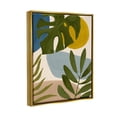 thumbnail image 3 of Stupell Industries Tropical Mixed Monstera Leaves Graphic Art Metallic Gold Floating Framed Canvas Print Wall Art, Design by Victoria Barnes, 3 of 6