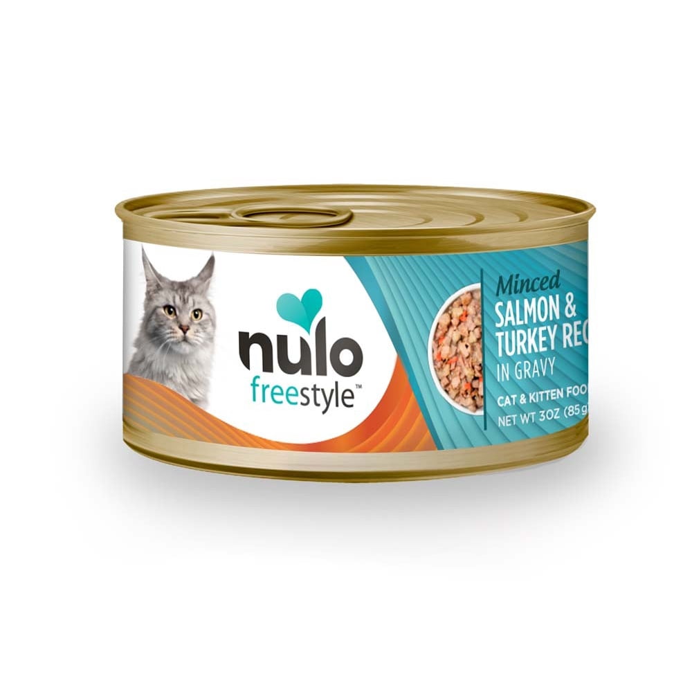 Nulo FreeStyle Minced Salmon & Turkey Wet Cat Food, 3oz (Case of 24