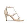 thumbnail image 3 of BLISSFUL STEP Women's Rhinestone Ankle Strap Stiletto High Heels Sandals, 3 of 7