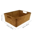 thumbnail image 2 of Miangastore 1Pc Woven Seaweed Basket Durable Rectangular Storage Box for Home Organization, 2 of 8