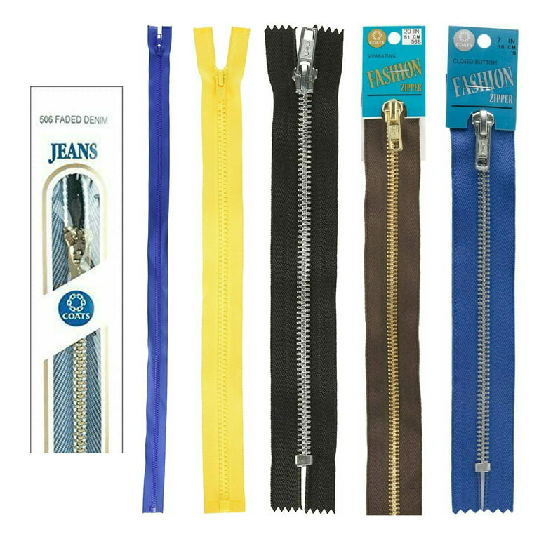 Coats Thread & Zippers Sport Separating Zipper, 14-Inch, French Blue  Multi-Colored 