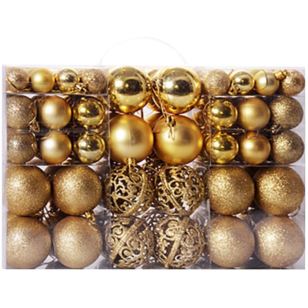 100 PCS Multicolor Christmas Balls Ornaments for Xmas Tree